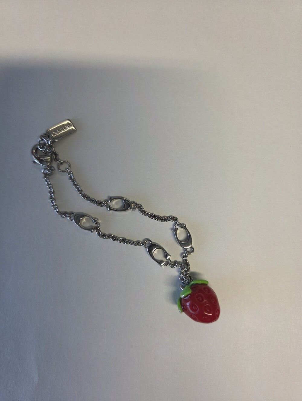 Coach Silver Strawberry Bracelet